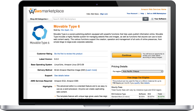 Movable Type for AWS
