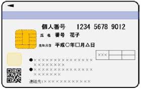 マイナンバー個人カード（裏面）