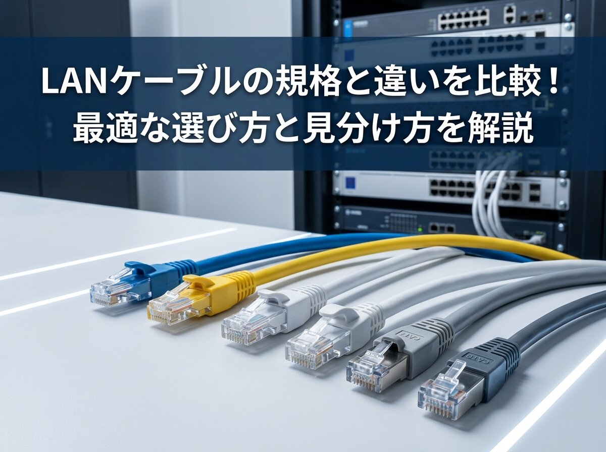 LANケーブルの規格と違いを比較！最適な選び方と見分け方を解説