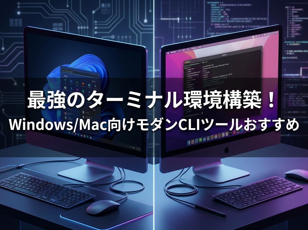 最強のターミナル環境構築！Windows/Mac向けモダンCLIツールおすすめ