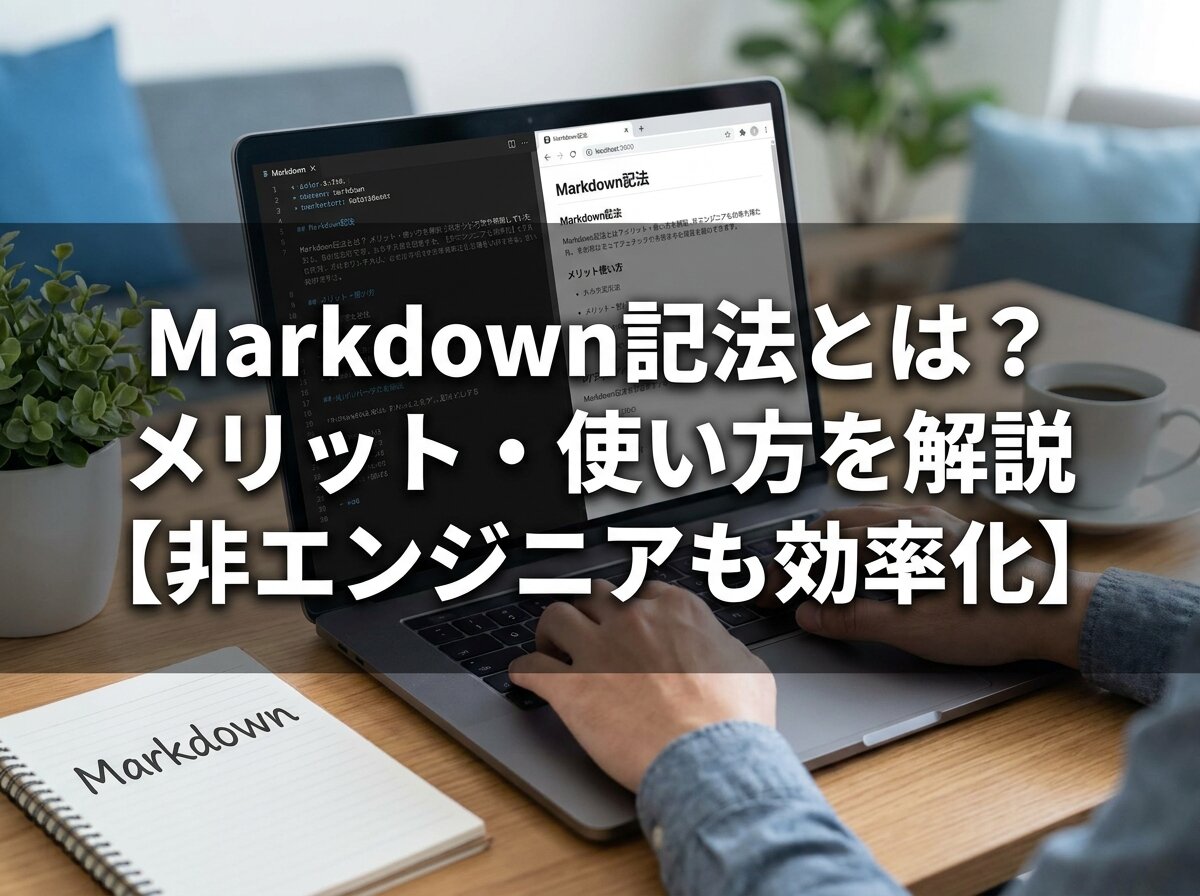 Markdown記法とは？メリット・使い方を解説【非エンジニアも効率化】