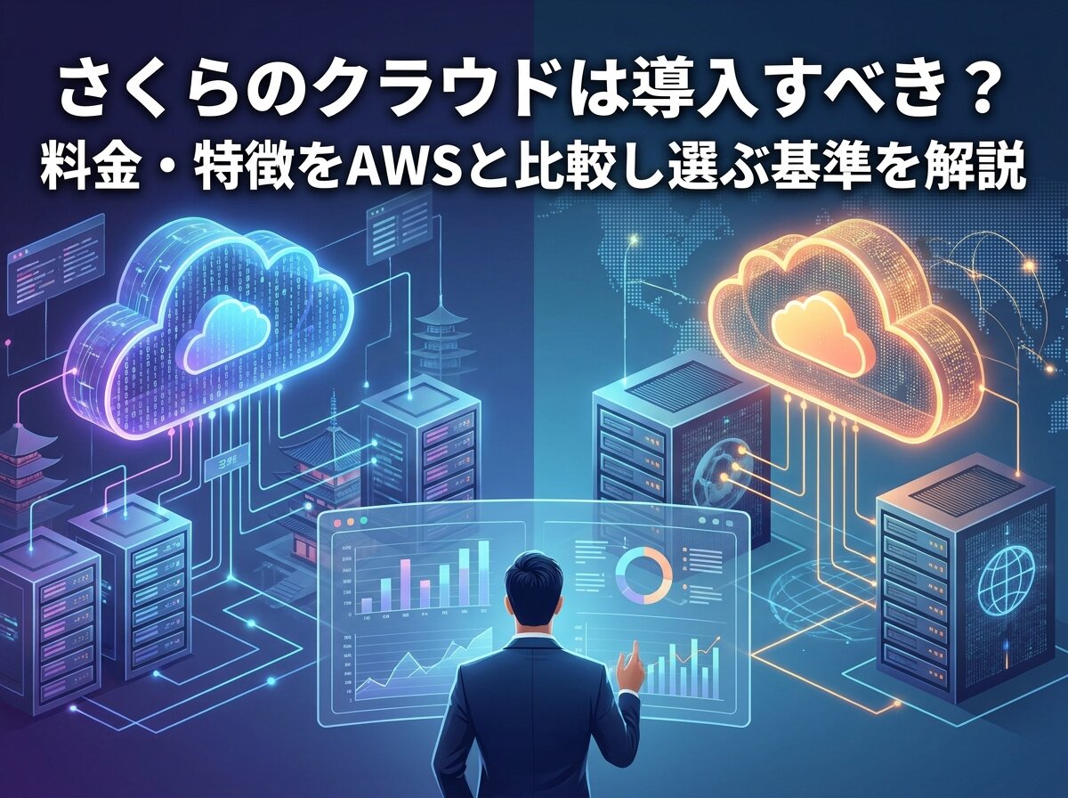 さくらのクラウドは導入すべき？料金・特徴をAWSと比較し選ぶ基準を解説